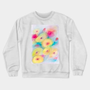 Yellow poppies in watercolor Crewneck Sweatshirt